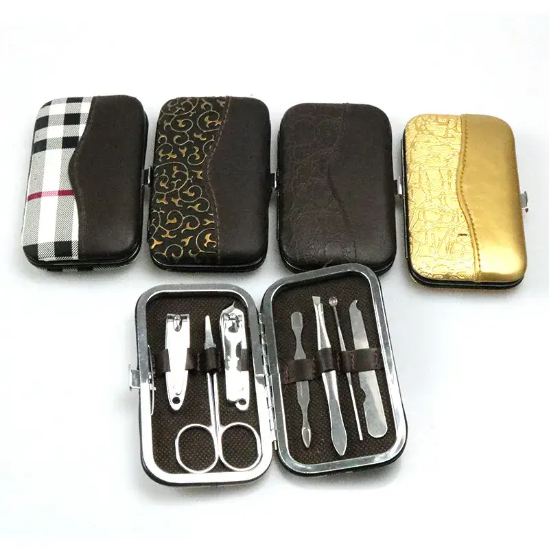 7-Piece Stainless Steel Nail Clipper Set with Case - Image 4