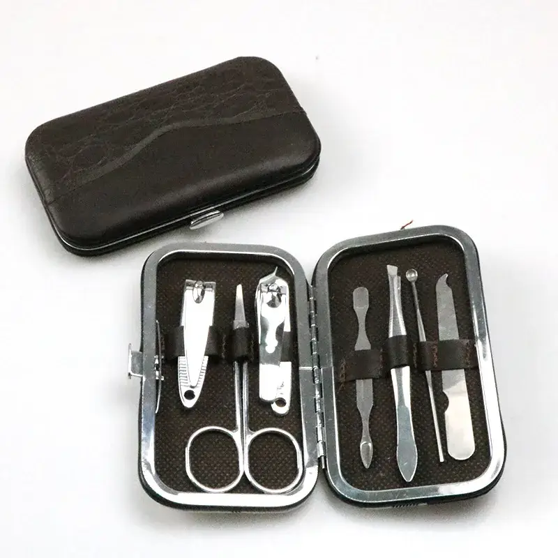 7-Piece Stainless Steel Nail Clipper Set with Case - Image 5