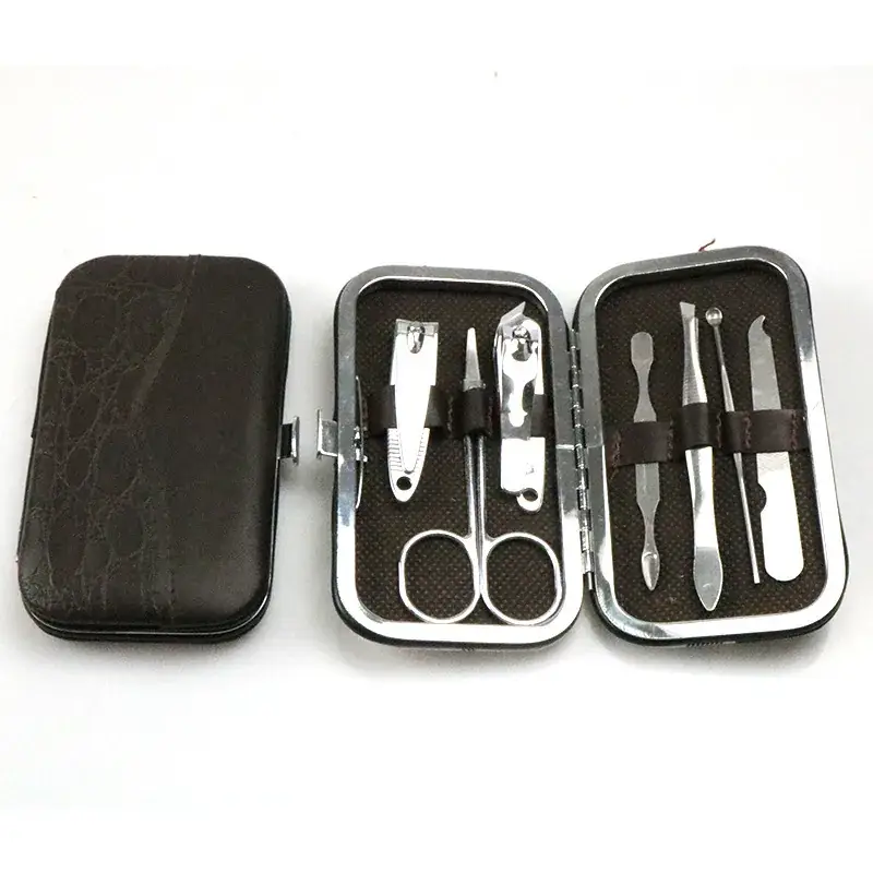 7-Piece Stainless Steel Nail Clipper Set with Case - Image 6