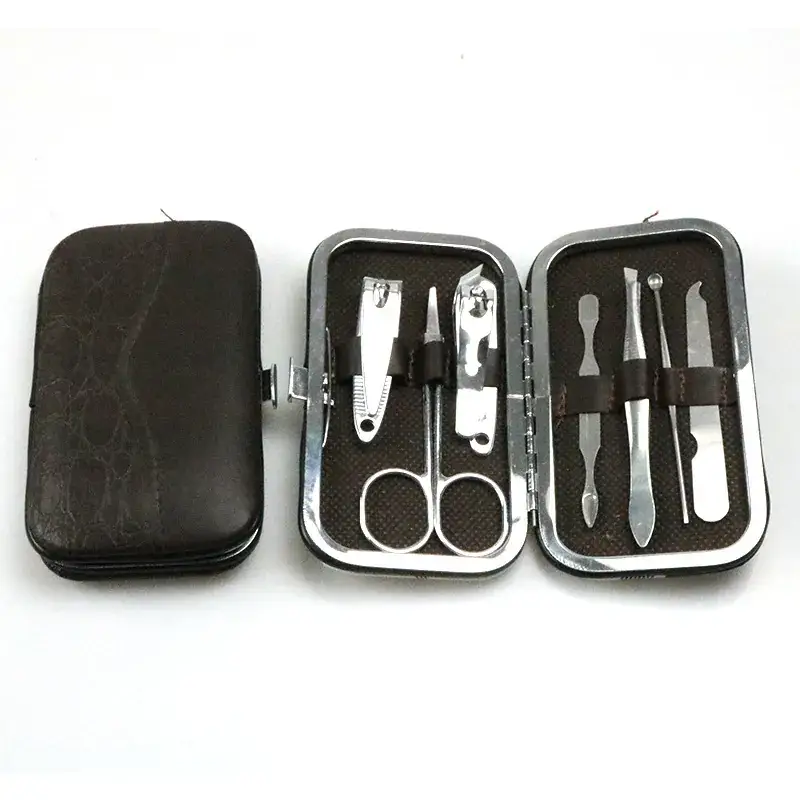 7-Piece Stainless Steel Nail Clipper Set with Case - Image 7