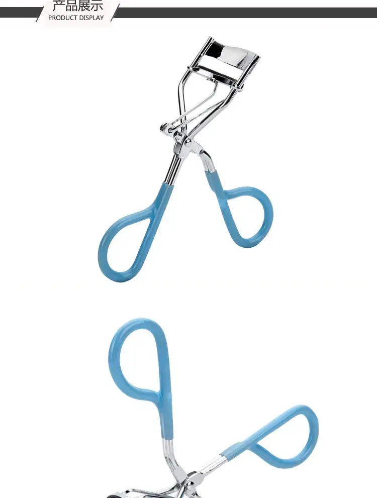 Pink Plastic Eyelash Curler with Metal Handle — feature 2