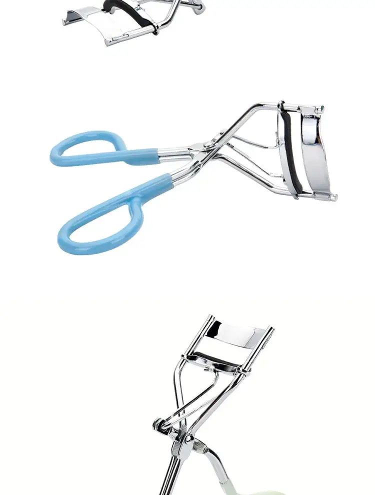 Pink Plastic Eyelash Curler with Metal Handle — feature 3