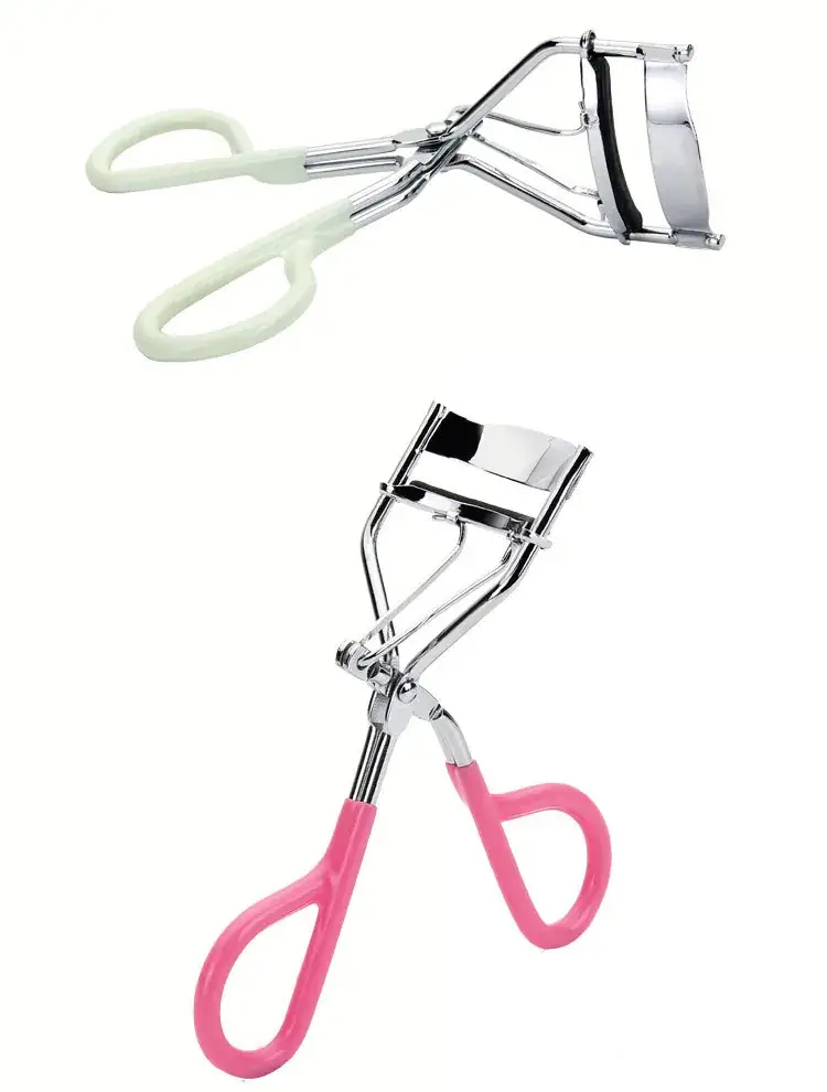 Pink Plastic Eyelash Curler with Metal Handle — feature 5