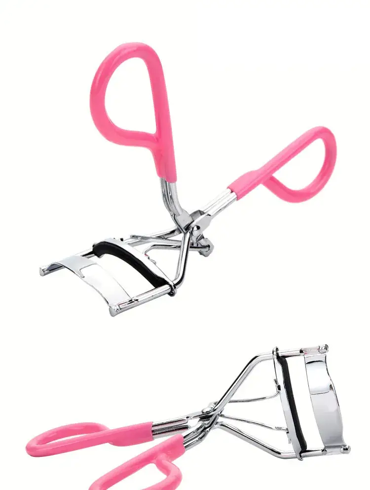 Pink Plastic Eyelash Curler with Metal Handle — feature 6