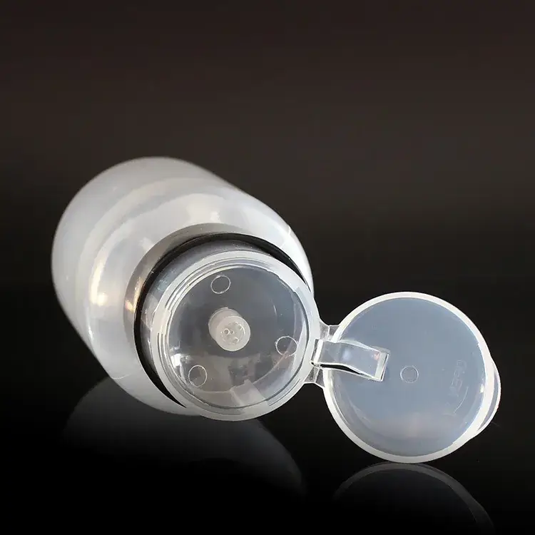 Black Cap Pressure Bottle with Lock Nail Polish Remover
