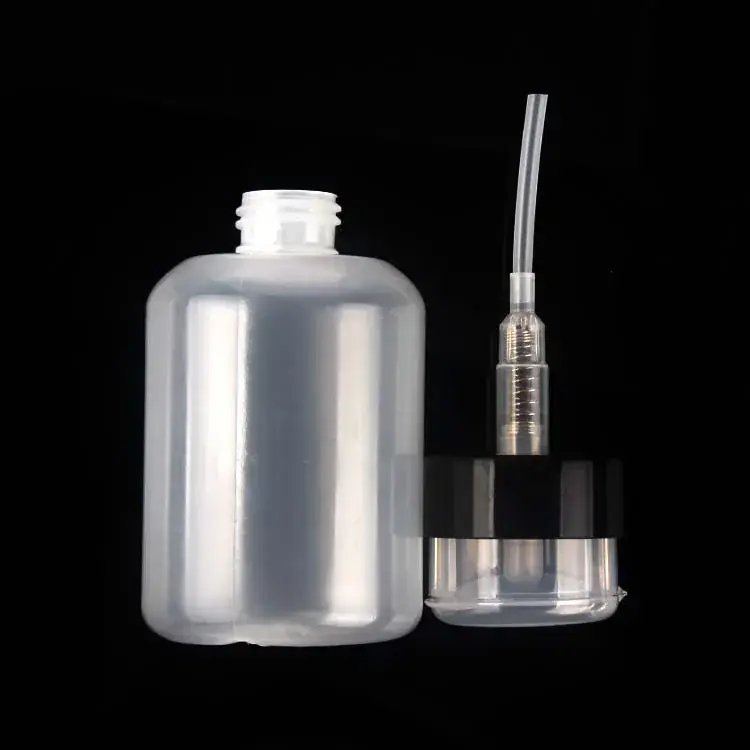 Black Cap Pressure Bottle with Lock Nail Polish Remover