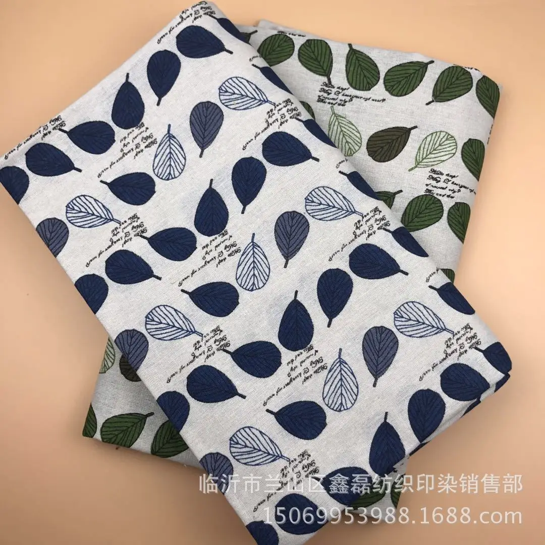 Directly Supplied from the Manufacturer Linen Fabrics Linen Printing Two Colors