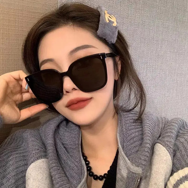Anti-UV Sunglasses for Men Women Korean Style Polarized Black - Image 5