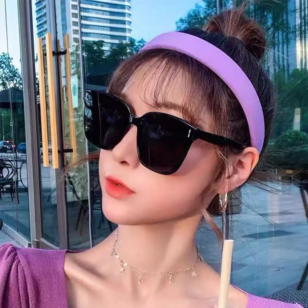 Anti-UV Sunglasses for Men Women Korean Style Polarized Black - Image 6