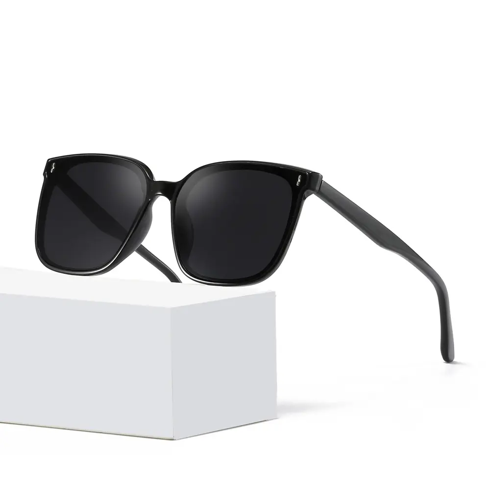 Anti-UV Sunglasses for Men Women Korean Style Polarized Black - Image 7