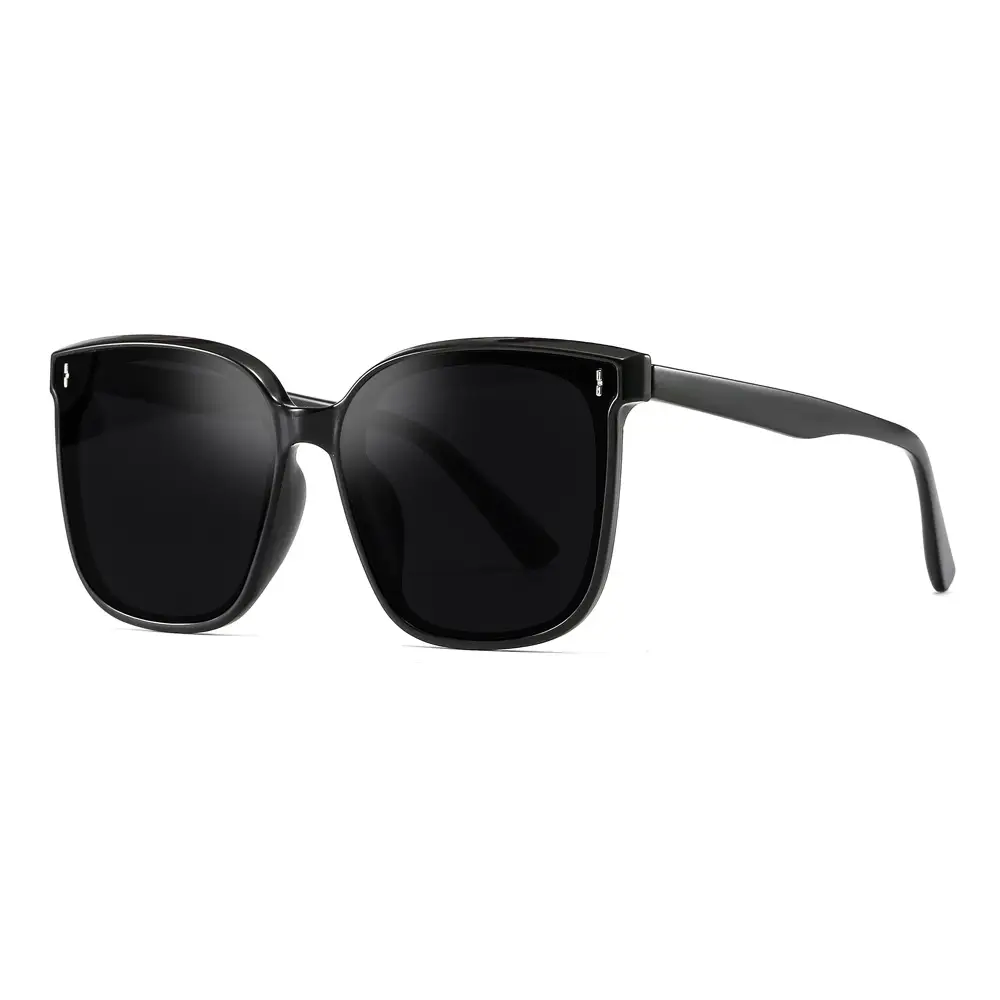 Anti-UV Sunglasses for Men Women Korean Style Polarized Black - Image 8
