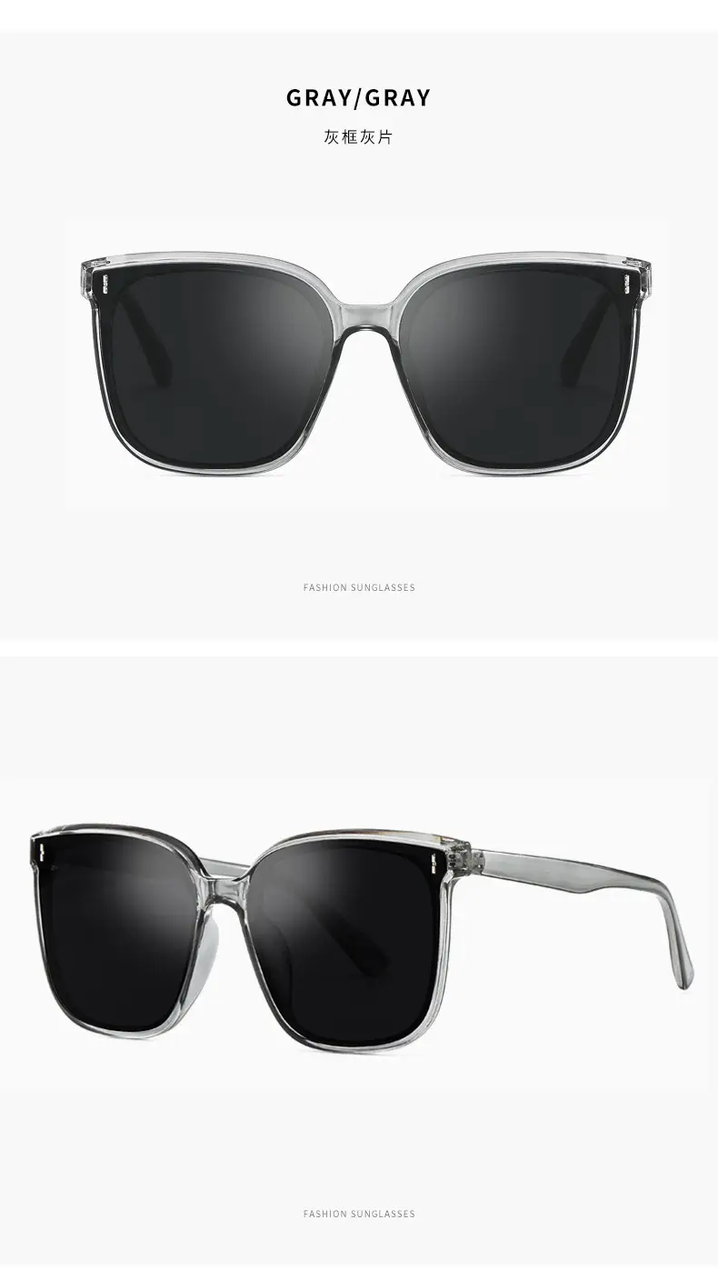 Anti-UV Sunglasses for Men Women Korean Style Polarized Black — feature 23