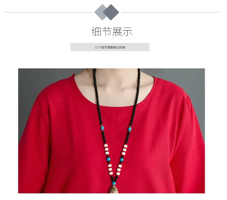 Red Loose Fit Long Skirt Dress for Women — feature 24