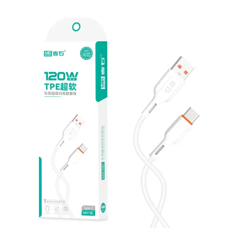 120W TP-TE Smart Charging Cable for Huawei Xiaomi Apple - Image 4