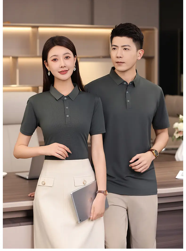 Red Polo T-Shirt for Men with 95% Cotton & 5% Silk — feature 31