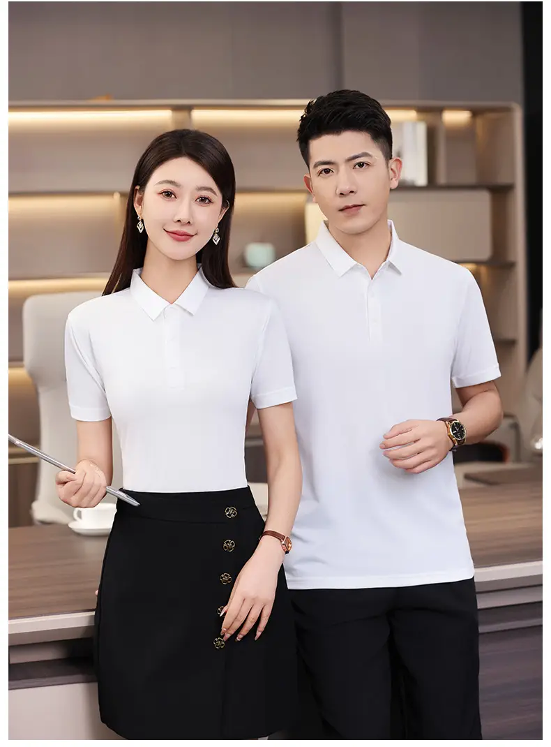 Red Polo T-Shirt for Men with 95% Cotton & 5% Silk — feature 33