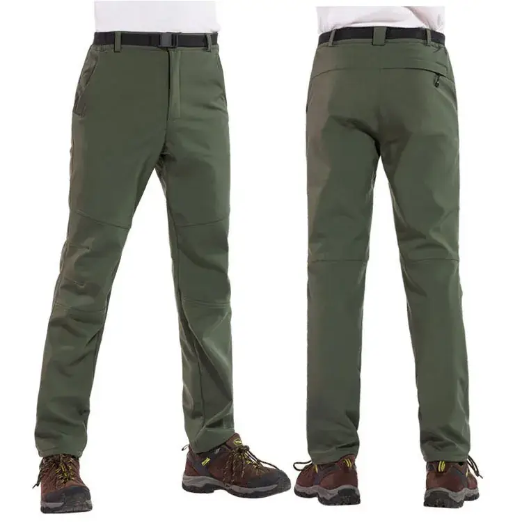 Men's Slim Fit Windproof Ski Pants Gray Large