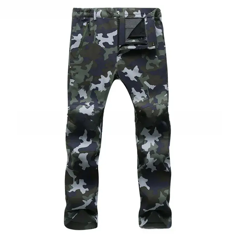 Men's Slim Fit Windproof Ski Pants Gray Large