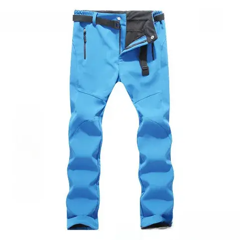 Men's Slim Fit Windproof Ski Pants Gray Large