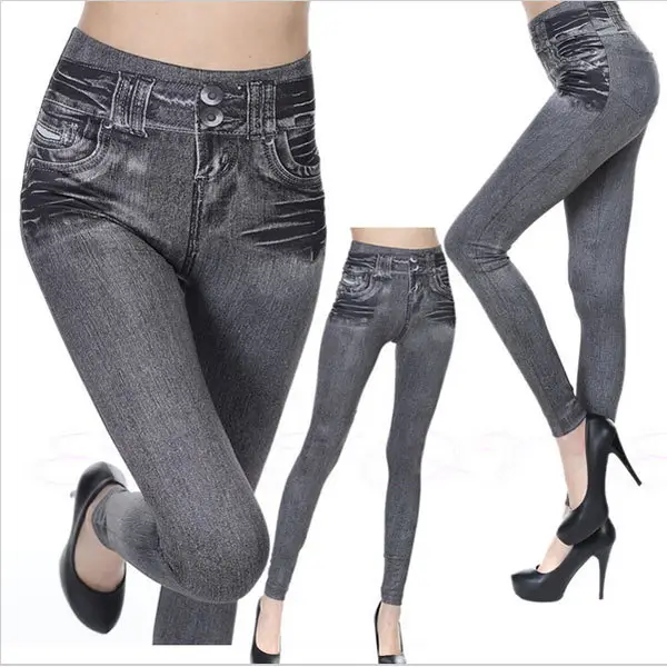 Seamless Leggings Tights for Women Grey Blue Black High Heel - Image 2