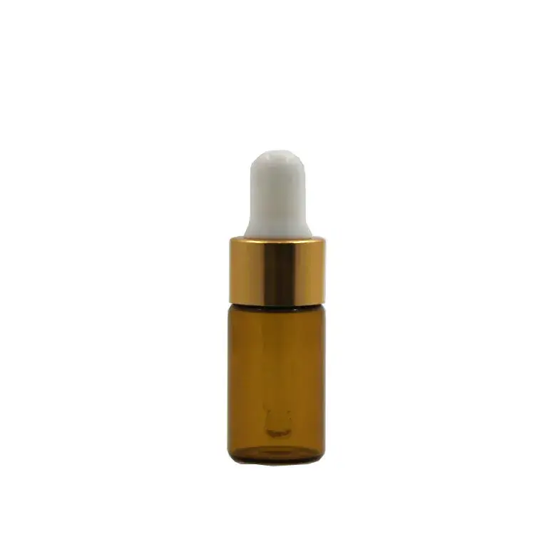 Brown Essential Oil Bottles 3ml Small Glass Cosmetic Packaging - Image 5