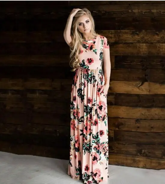 2022 Summer Floral Long Sleeve Dress for Women
