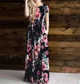 2022 Summer Floral Long Sleeve Dress for Women