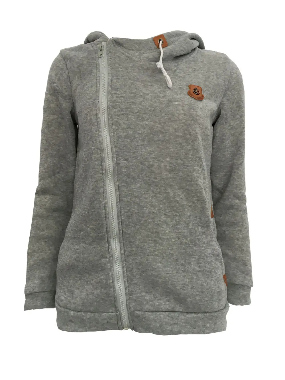Women's New Era Sweatshirt Hoodie Jacket Side Zipper Dark Green - Image 24