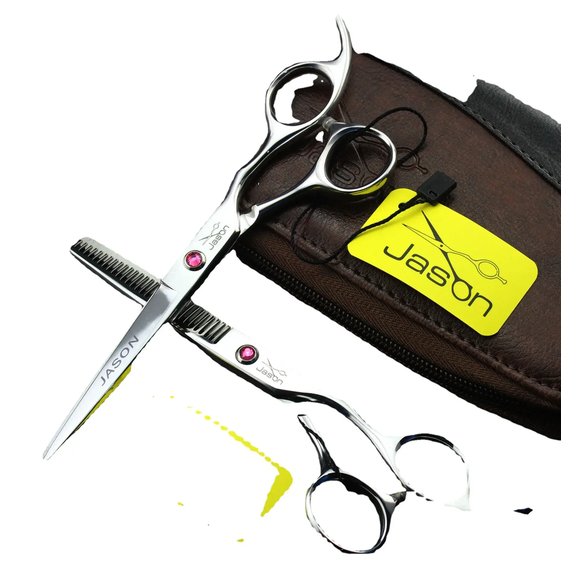 JASON Haircut Scissors Set Silver Professional Barber Tools - Image 3