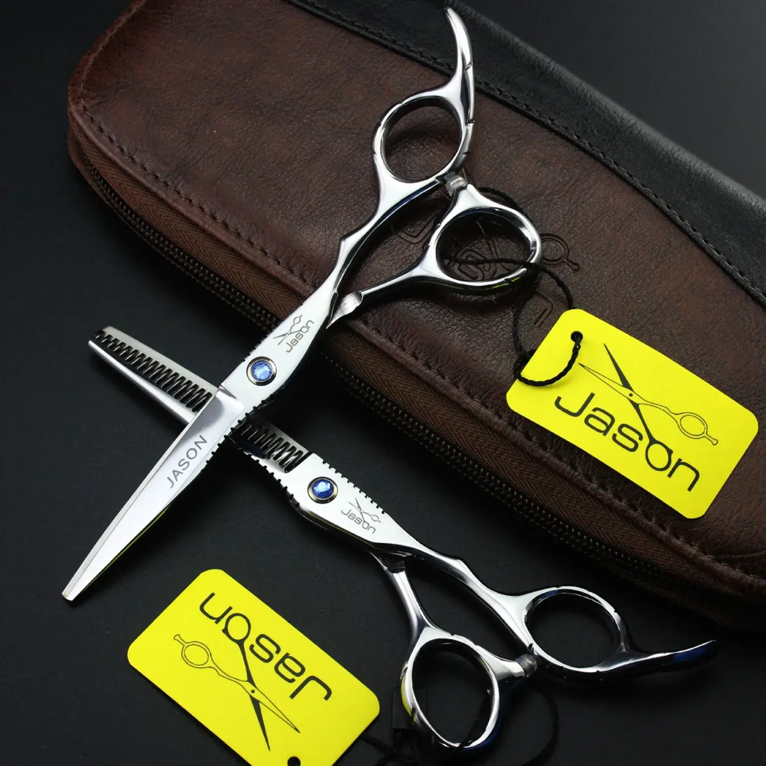 Jason HA-01 Hairdressing Scissors Tooth Cutters Silver - Image 4