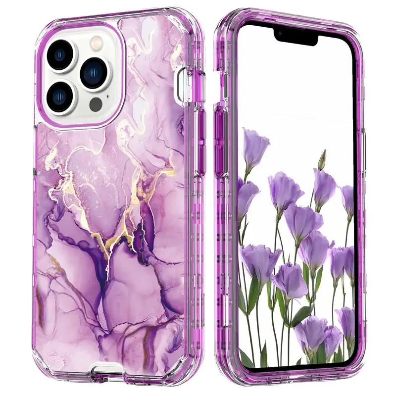 iPhone 17 Pro Max Marble Pattern Electroplated Case - Image 17