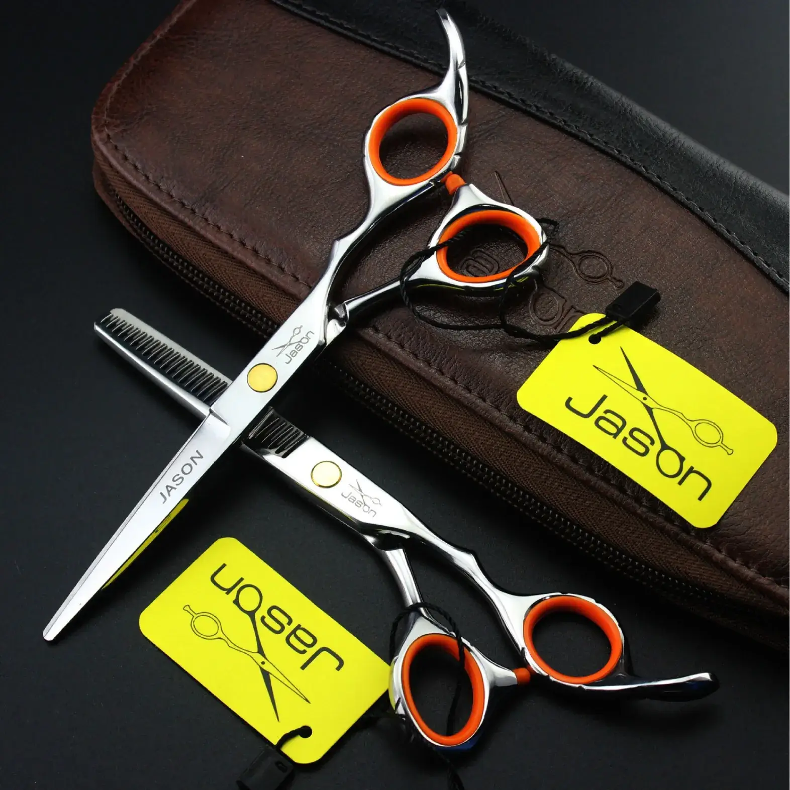 JASON Hair Scissors Set with Straight Handle & Tooth Blades - Image 2
