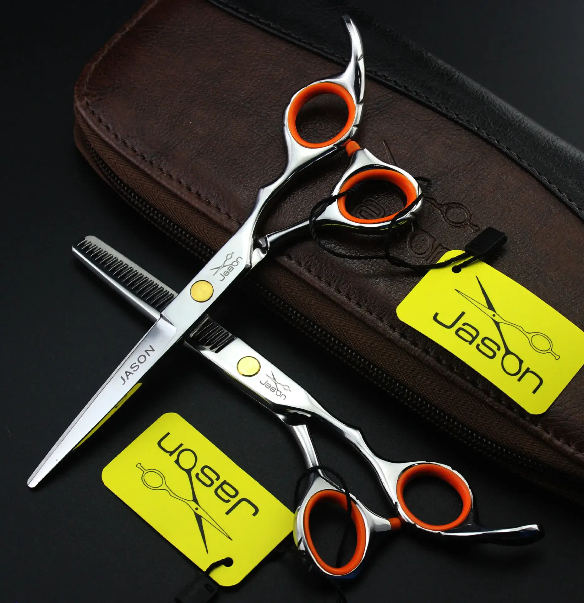 Jason Hairdressing Scissors Set for Men - Image 2