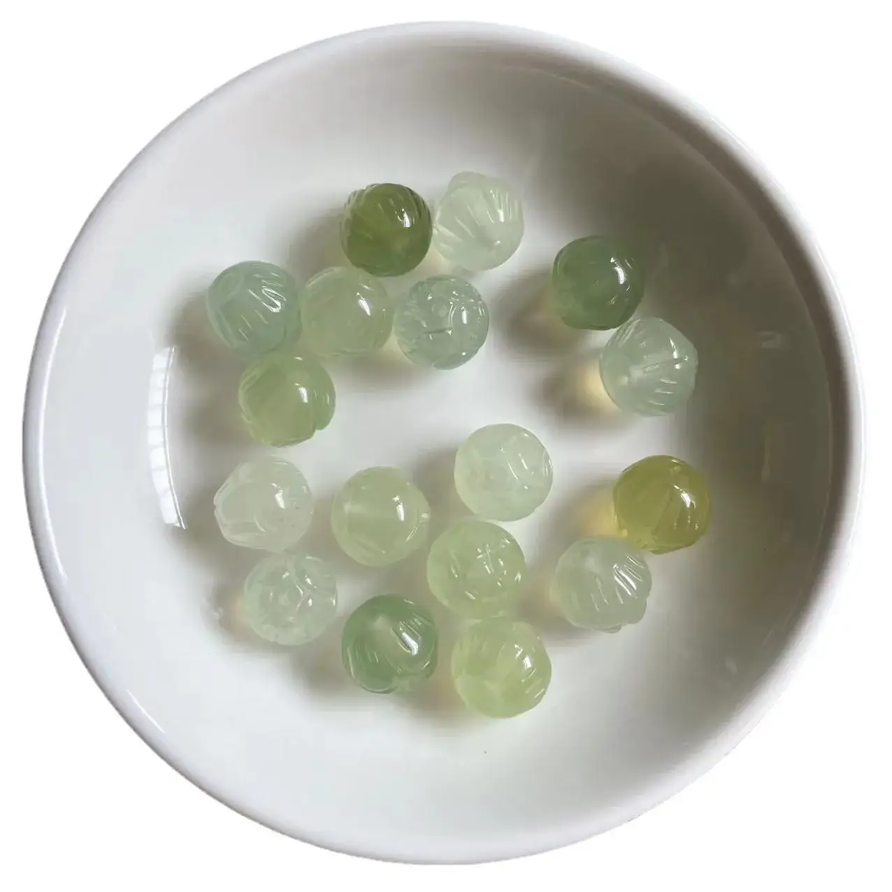 Jade Lotus Beads with Hole for Bracelet DIY Accessories - Image 5