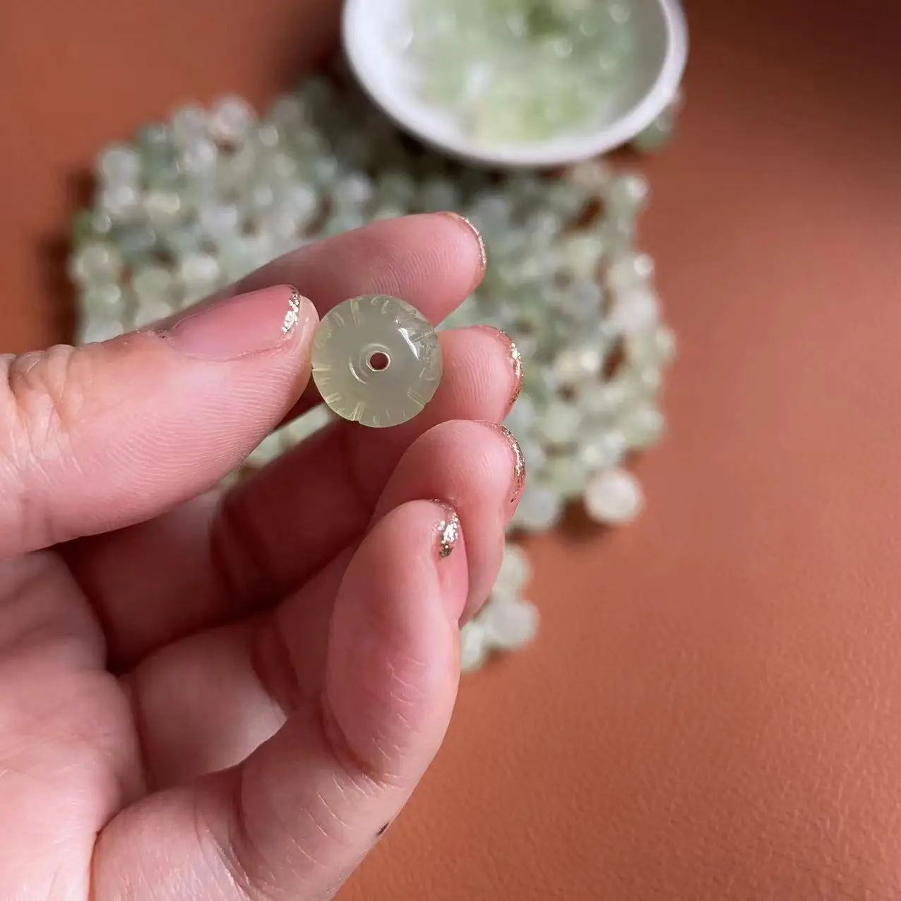 玉莲花珠散珠