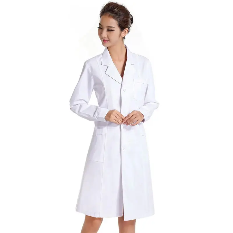 Fine Doctor Long Sleeve White Coat Saint Shelan High Quality Wholesale - Image 2