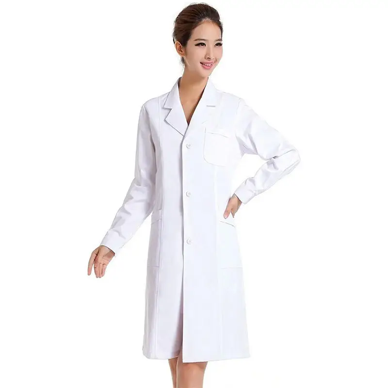 Fine Doctor Long Sleeve White Coat Saint Shelan High Quality Wholesale - Image 3