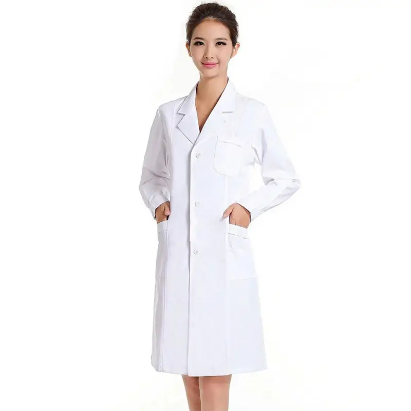 Fine Doctor Long Sleeve White Coat Saint Shelan High Quality Wholesale - Image 5