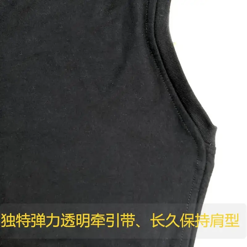 Black Cotton T-Shirt for Men Custom Embroidered - Image 8