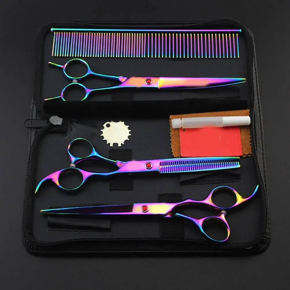7.0 Inch Colorful Electroplated Scissors Set - Image 2
