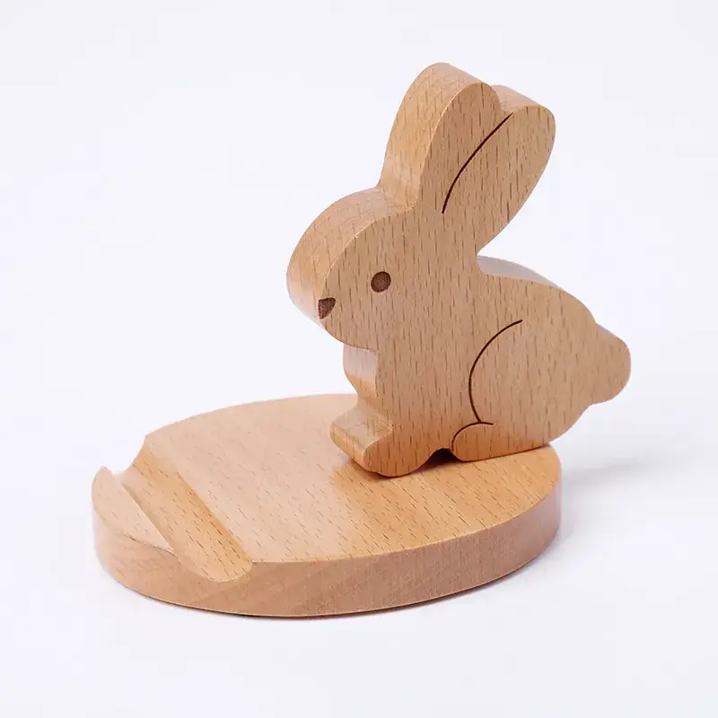 Wooden Phone Holder with Horse Back Design - Image 6
