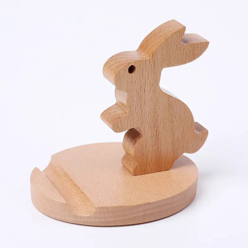 Wooden Phone Holder with Horse Back Design - Image 9