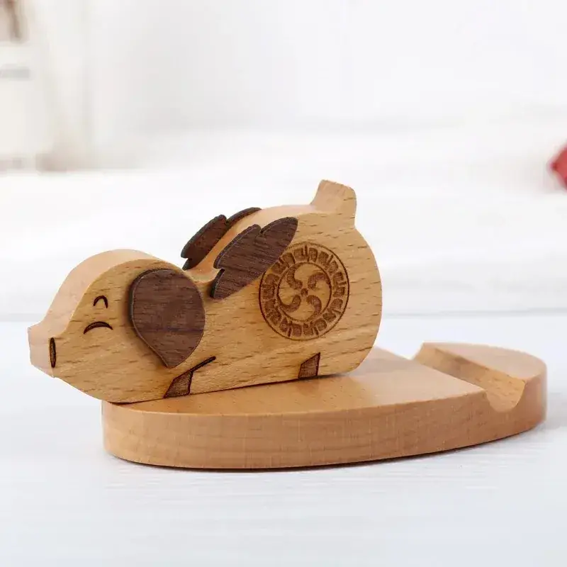 Wooden Phone Holder with Horse Back Design - Image 15