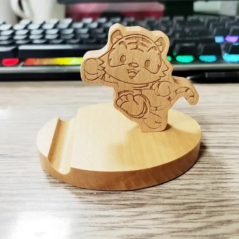 Wooden Phone Holder with Horse Back Design - Image 17