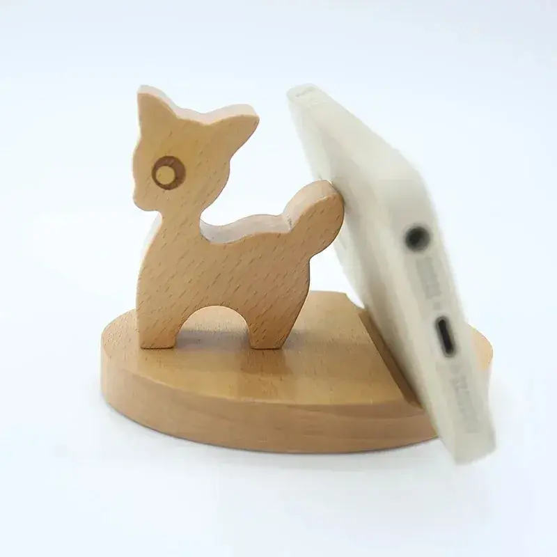 Wooden Phone Holder with Horse Back Design - Image 20