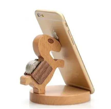 Wooden Phone Holder with Horse Back Design - Image 8