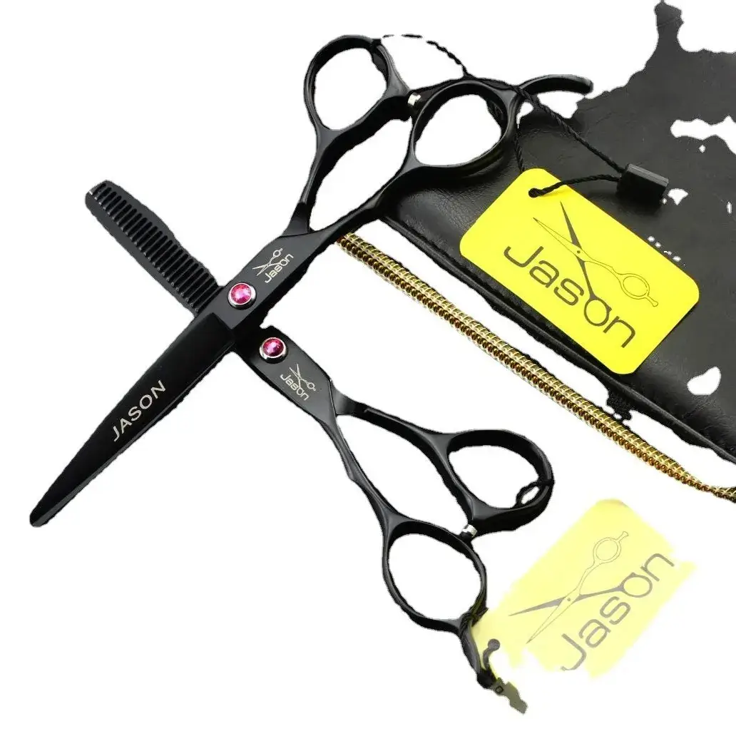 Jason Black Hair Scissors Left Hand Flat Bangs Teeth Thin - Image 6