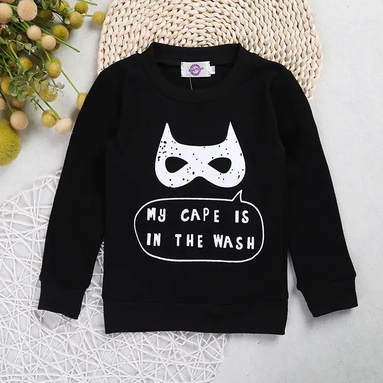 Children's Black Mask Print T-Shirt Boys - Image 1