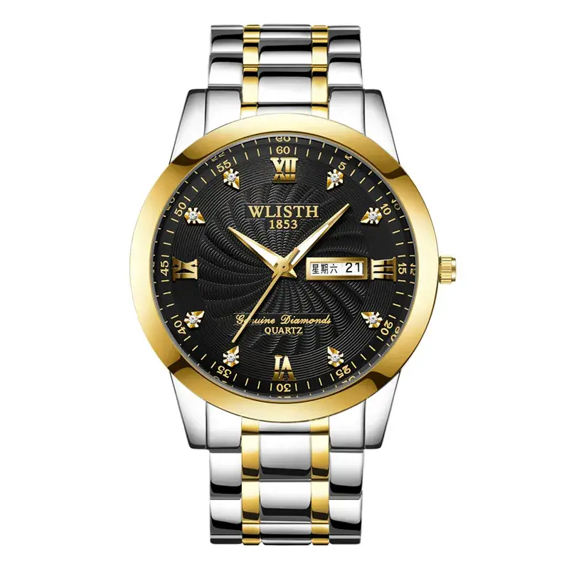 Women's Gold Silver Quartz Watch Waterproof Business Classic - Image 2