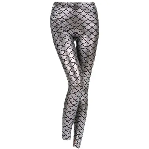 2025 Fish Scale Nine Point Leggings Slimming High Elastic - Image 14